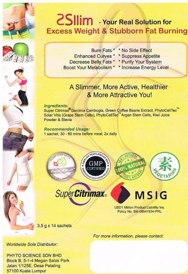 Phytoscience Product  2 Sllim  Movement For Saving Lives Through Stem