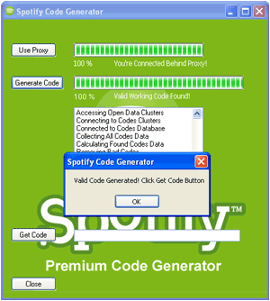 Spotify Premium Code Generator