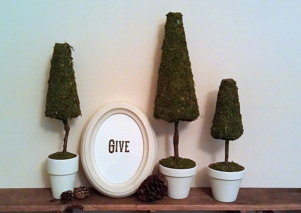 Living the Teaching Life Christmas Moss Trees