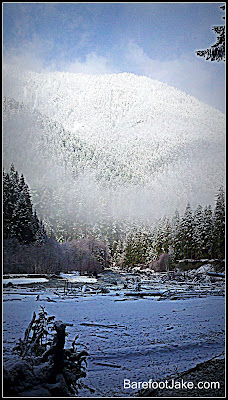 winter on the upper elwha river elwha river