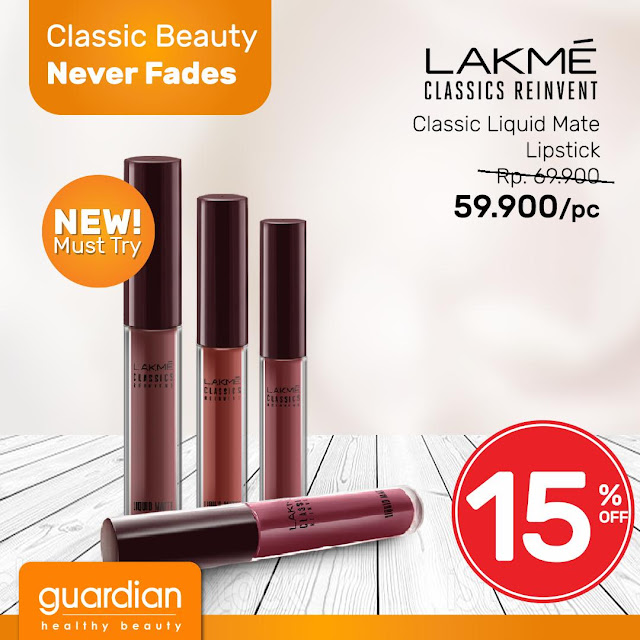 #Guardian - #Promo Classic Beauty LAKME Diskon Hingga 15% (s.d 24 April 2019) #Guardian - #Promo Classic Beauty LAKME Diskon Hingga 15% (s.d 24 April 2019)