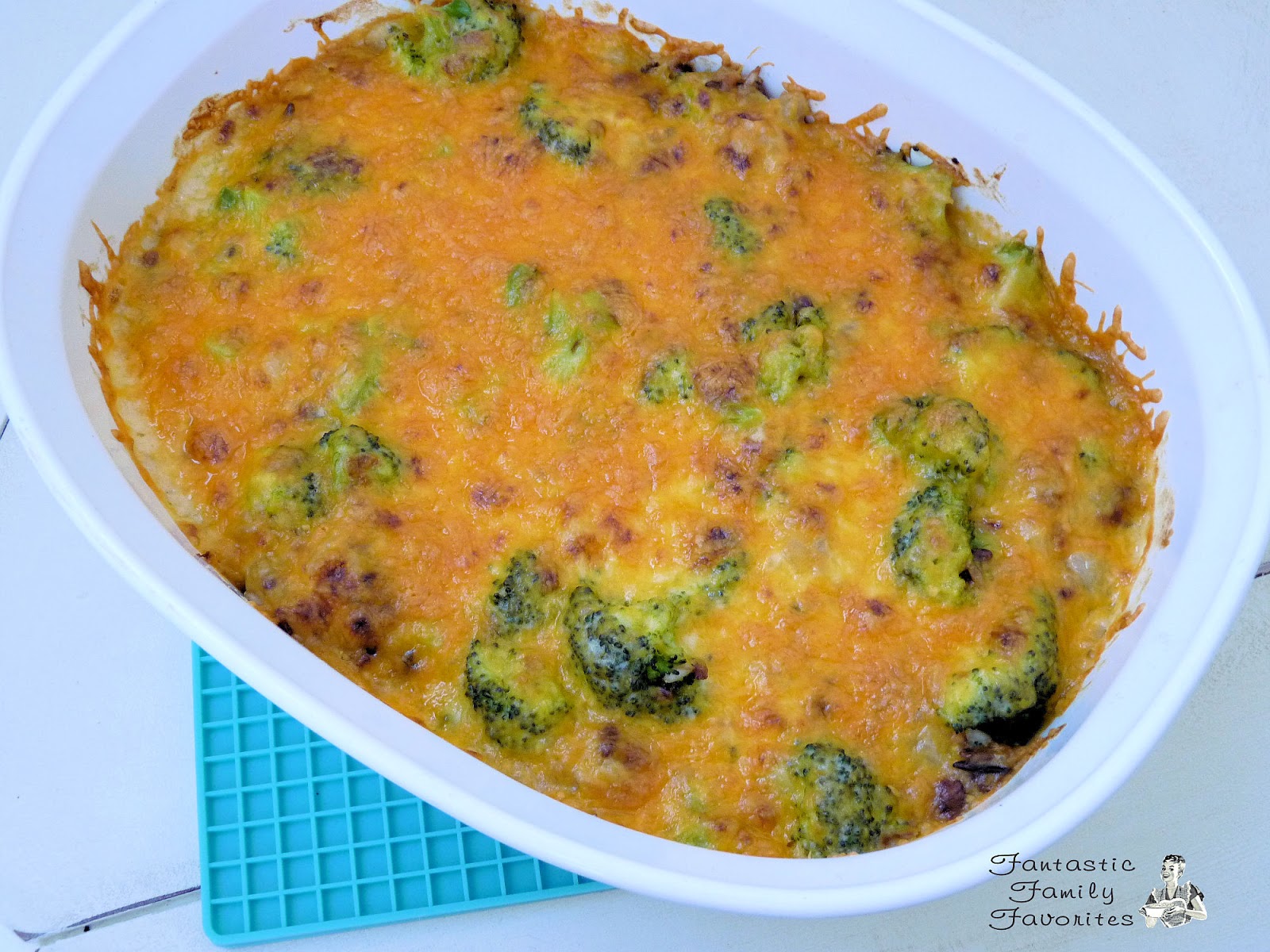 Fantastic Family Favorites Broccoli, Cheddar and Wild Rice Casserole
