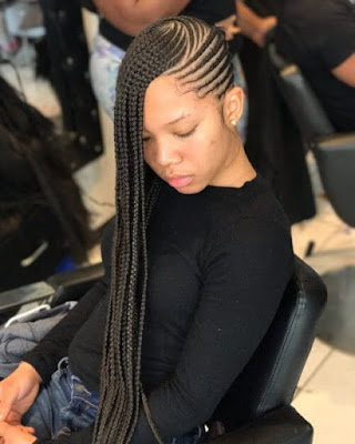 24+ ways To Do Feed In Ponytail with Side Braids Hairstyles Similar to cornrows feed in braids are the new and hip style of 24+ ways To Do Feed In Ponytail with Side Braids Hairstyles