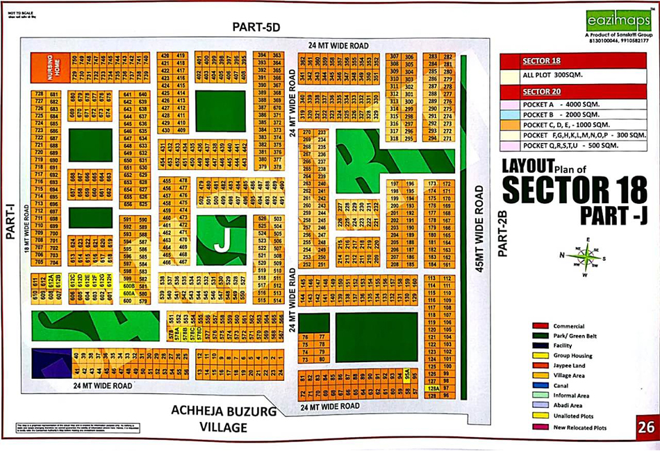 Layout Plan of Sector18 Part J Yamuna Expressway Authority