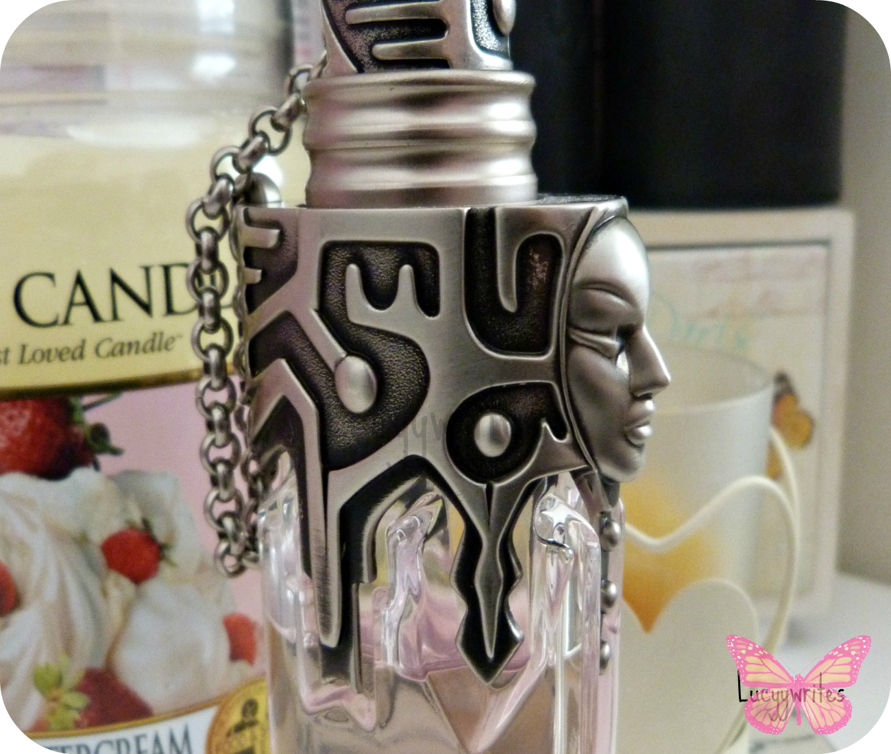 4 Breloques/charms Thierry Mugler Womanity, Argenté & Rose, Occasion