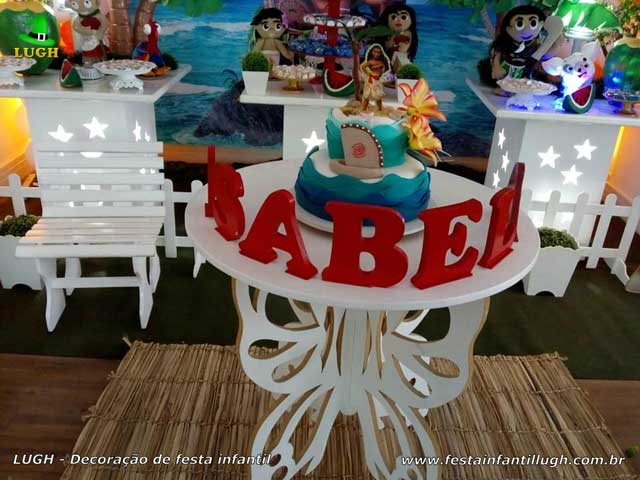 Decoração Moana provençal - Mesa para festa de aniversário infantil Decoração Moana provençal - Mesa para festa de aniversário infantil