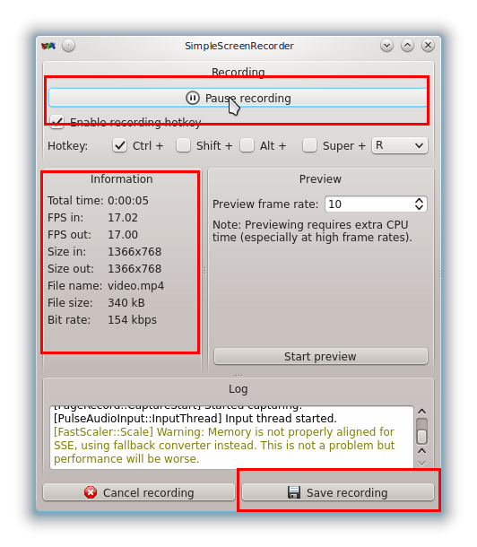 How To Record Screen in Linux With SimpleScreenRecorder and Keymon