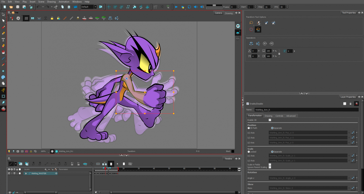 show palettes in toon boom animate pro 2