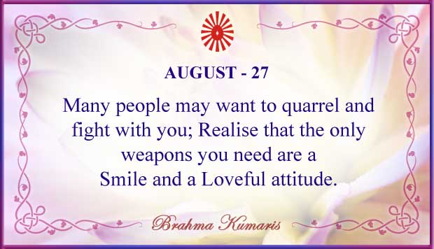 August 27 Thought For The Day August 27