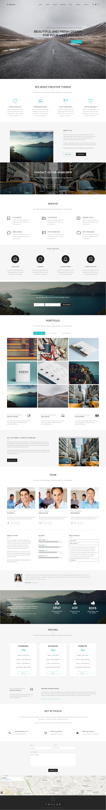 one page website Onepage template