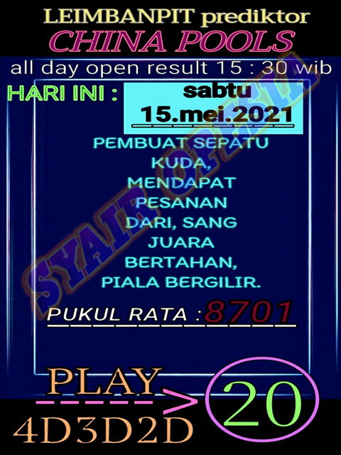 Syair Sydney Sabtu Hari Ini 15 Mei 2021 Royal Syair