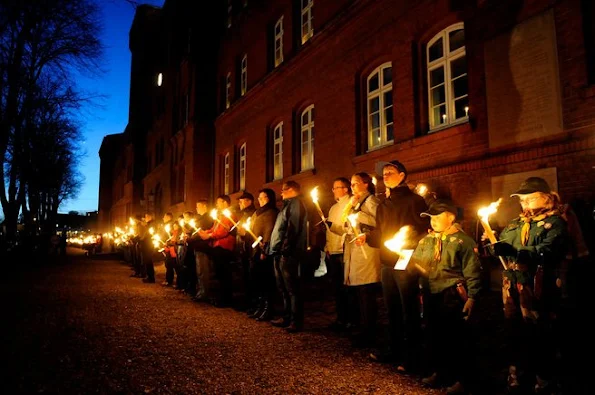 Prince Joachim and Princess Marie attended the Festival of Lights in Haderslev barracks. style royals, jewels, diamond earrings, newmyroyals