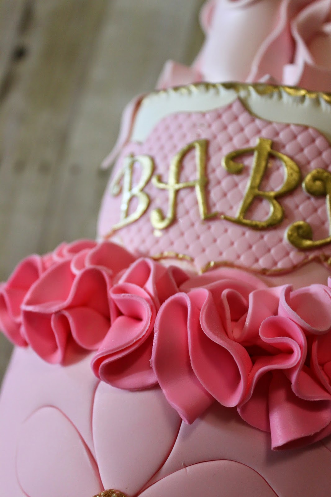 Ballerina Themed Baby Shower Cake