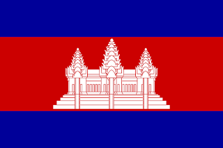 Bendera Negara Kamboja di Kawasan Asia Tenggara