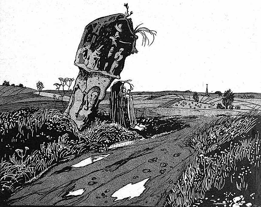 Franz Wacik Franz Wacik illustration, country road