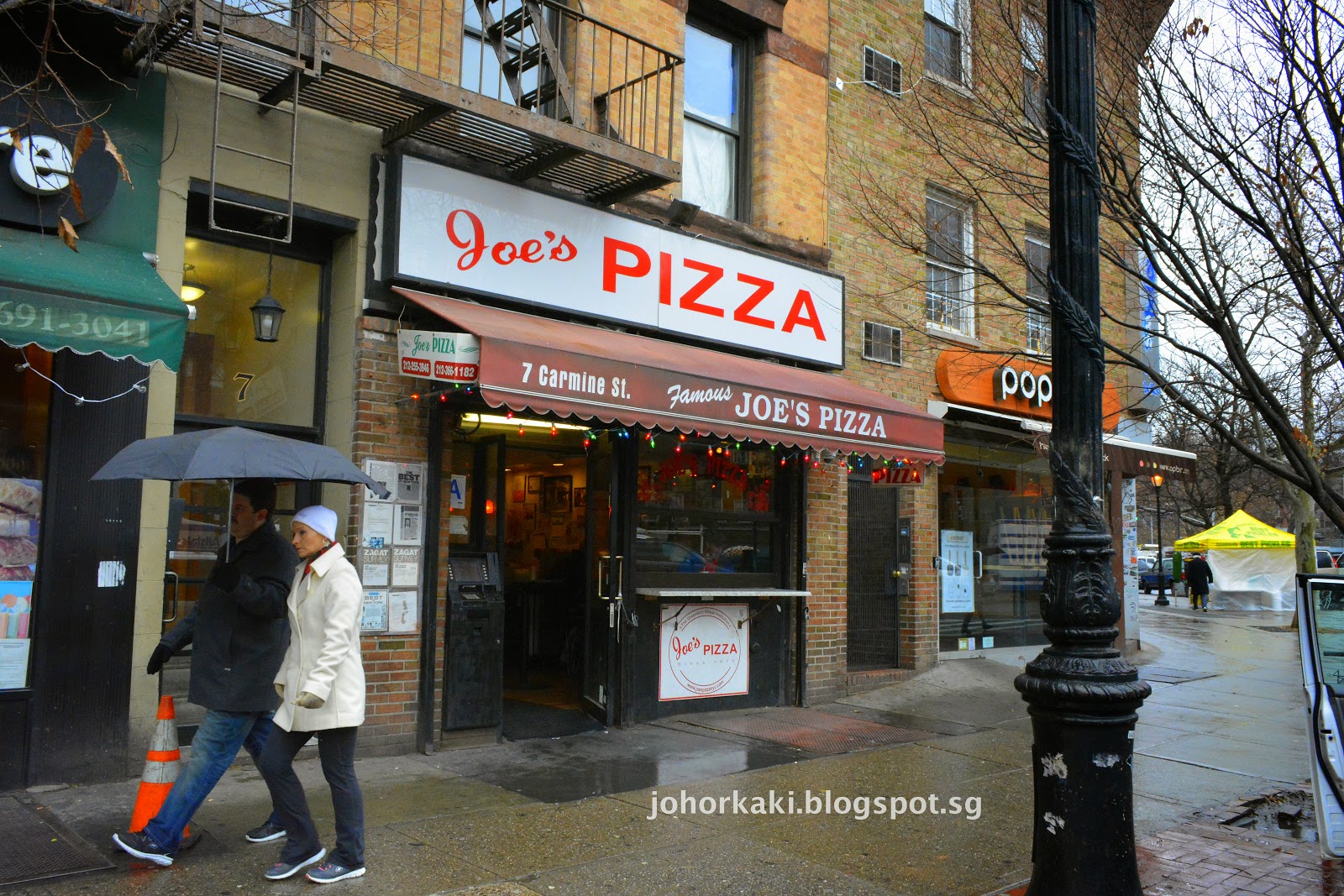 Joe's Pizza in NYC New York Tony Johor Kaki Travels for Food