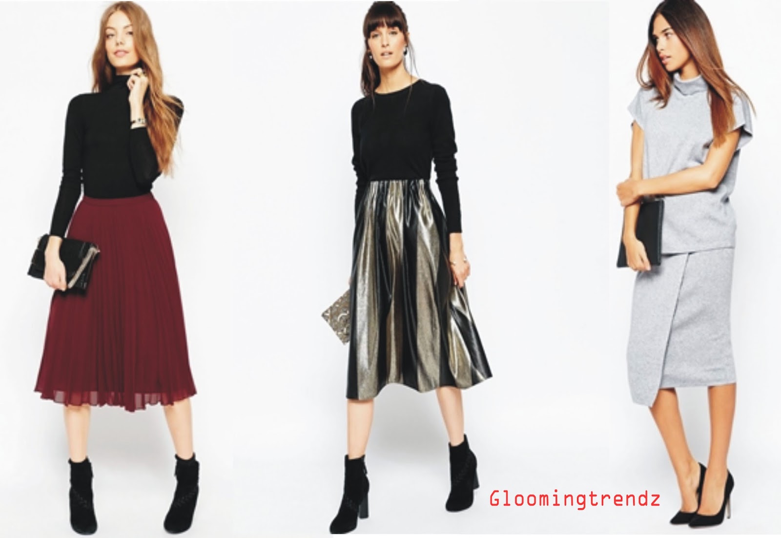HOW TO STYLE MIDI SKIRT ?? GLOOMING TRENDZ