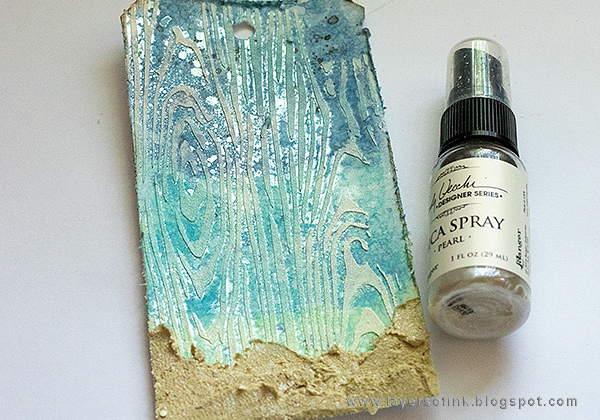 Layers of ink - Sparkly Tropical Beach Tutorial by Anna-Karin Evaldsson