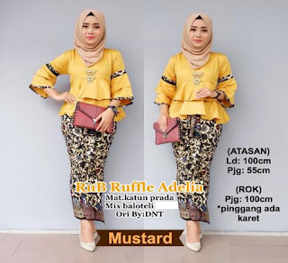 setelan baju batik muslim