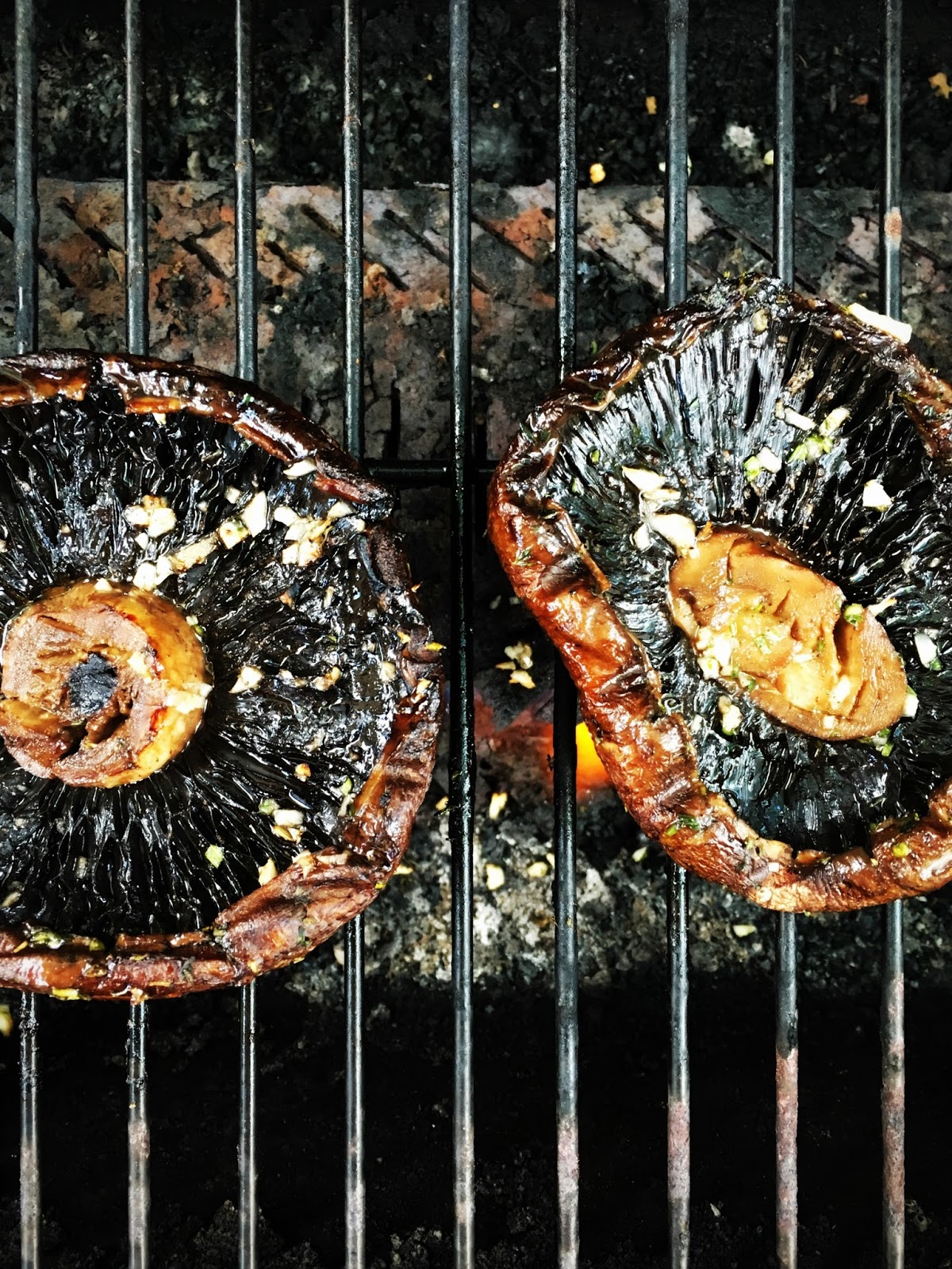 sweetsugarbean Grilled Portabella Mushroom Salad with Halloumi and Quinoa