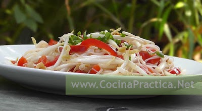 Ensalada de Espaguetis con Vegetales