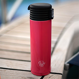 pink pop top tumbler from Steeped Tea