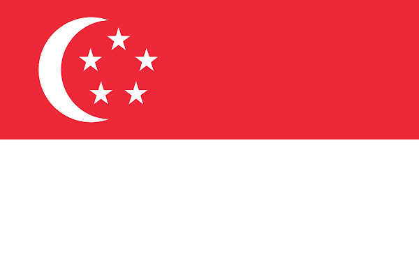 Logo Gambar Bendera Negara Singapura PNG JPG ukuran 600 px