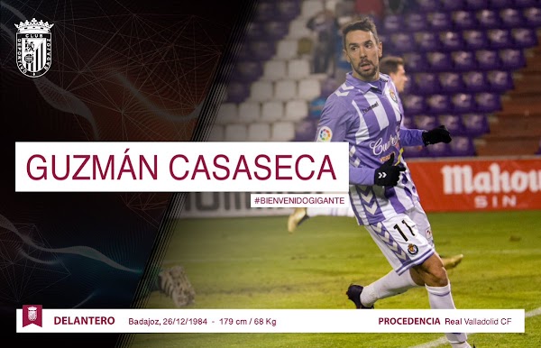 Oficial: El Badajoz firma a Guzmán Casaseca