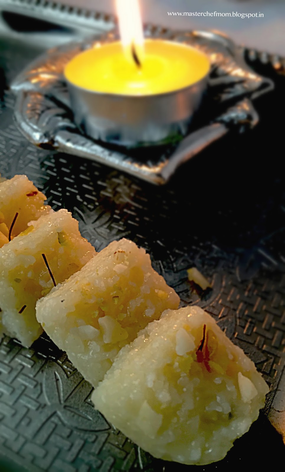 MASTERCHEFMOM Coconut Burfi with Milk powder How to make Instant