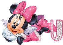 Alfabeto de Minnie Mouse con alitas U.