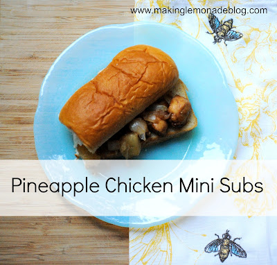 Pineapple Chicken Mini Sub Recipe with Kings Hawaiian Bread