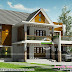 2591 sq-ft 4 bedroom modern sloping roof home