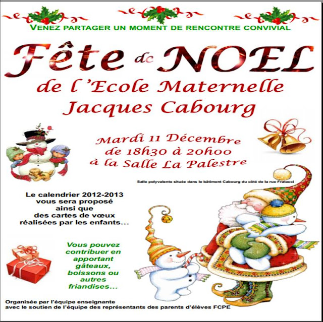 FCPE Vanves Cabourg: 11 décembre, la fête de Noel de l'école maternelle