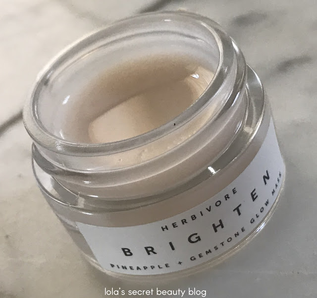 lola's secret beauty blog Herbivore Brighten Pineapple + Gemstone Mask