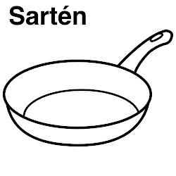 utensilios dibujos colorear cocina sarten sartenes dibujar dibujo imagen infantil recursos menta chocolate mas chef mentamaschocolate educacion actividades ninos frutas