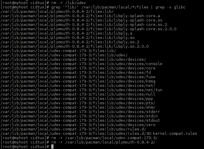 How to solve Glibc "/lib exists in filesystem" on Archlinux Update