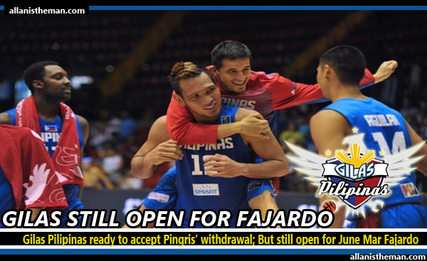 Gilas Pilipinas ready to accept Pingris’ withdrawal; But still open for June Mar Fajardo