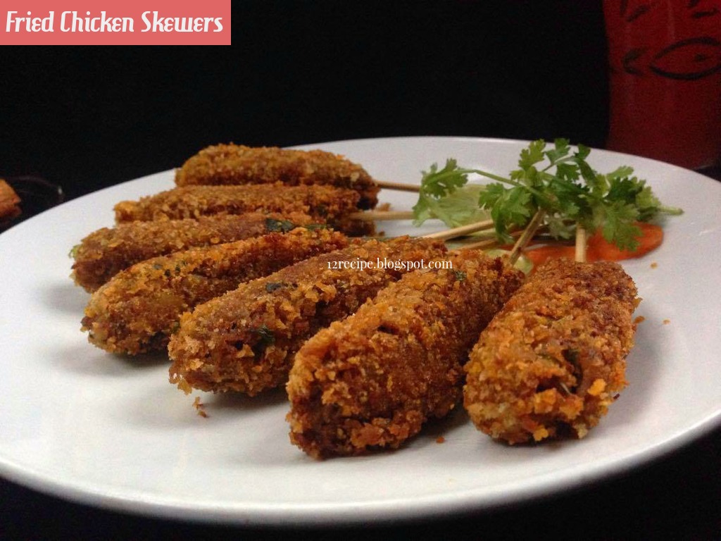 Fried Chicken Skewers Recipe Book