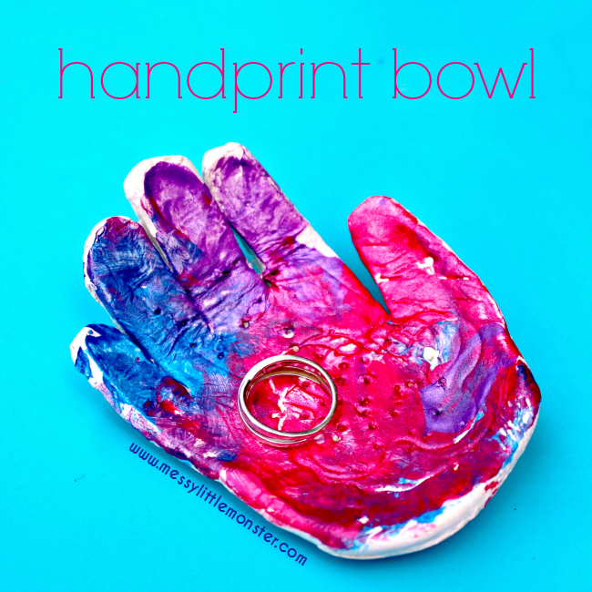 DIY Clay Handprint Bowl Keepsake