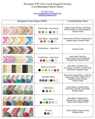 Stampin Up Dsp Coordinating Color Chart