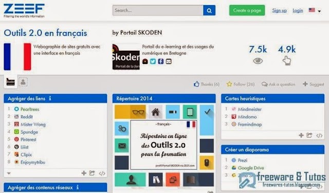 Le site du jour : Outils 2.0 en français