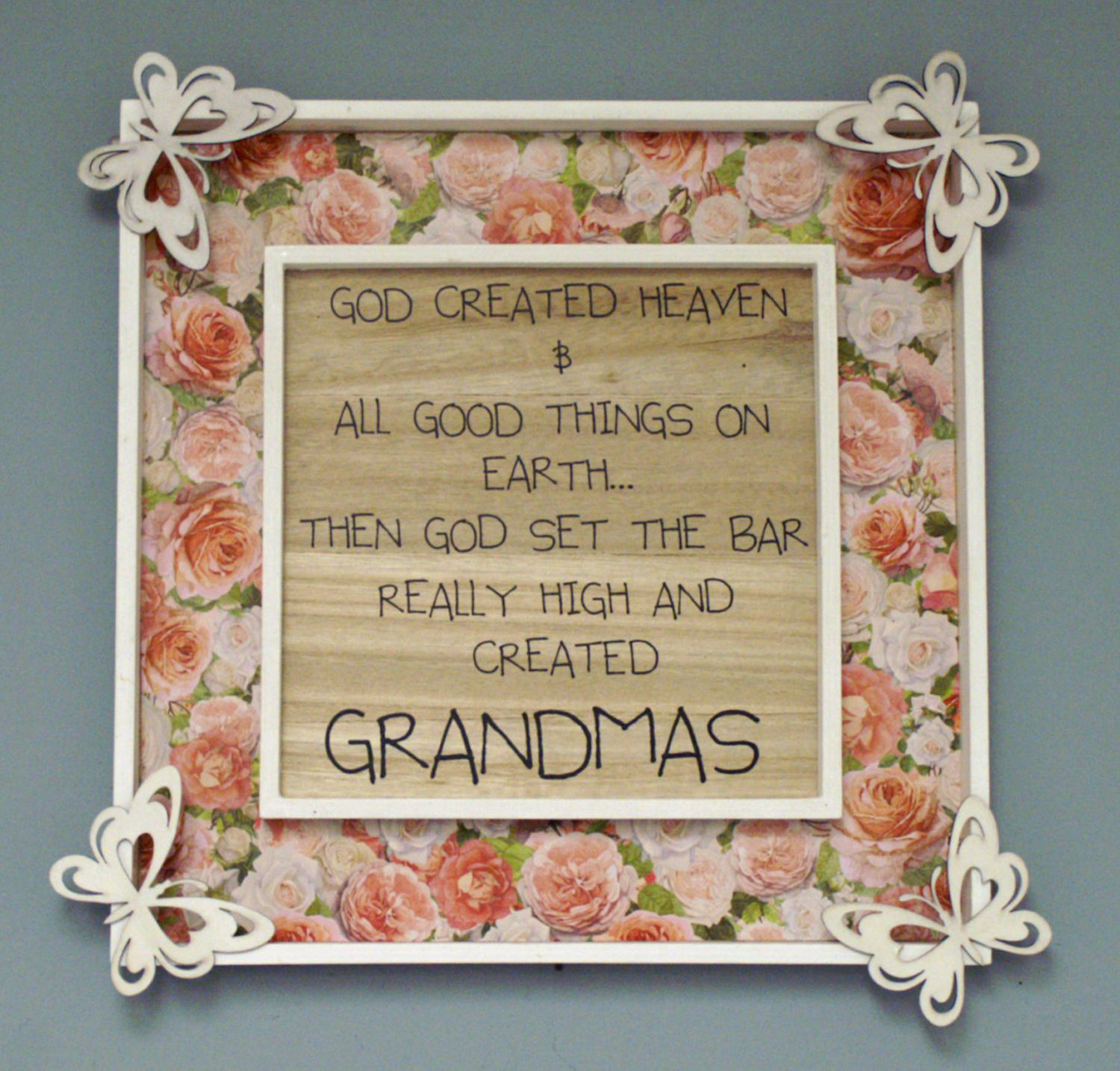 Ben Franklin Crafts and Frame Shop DIY Grandma Plaque