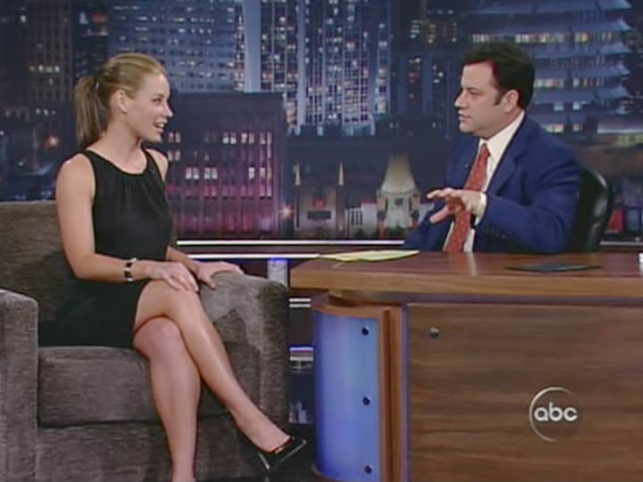 Evangeline Lilly - Jimmy Kimmel Live (2007-05-09) | Celebrity PW