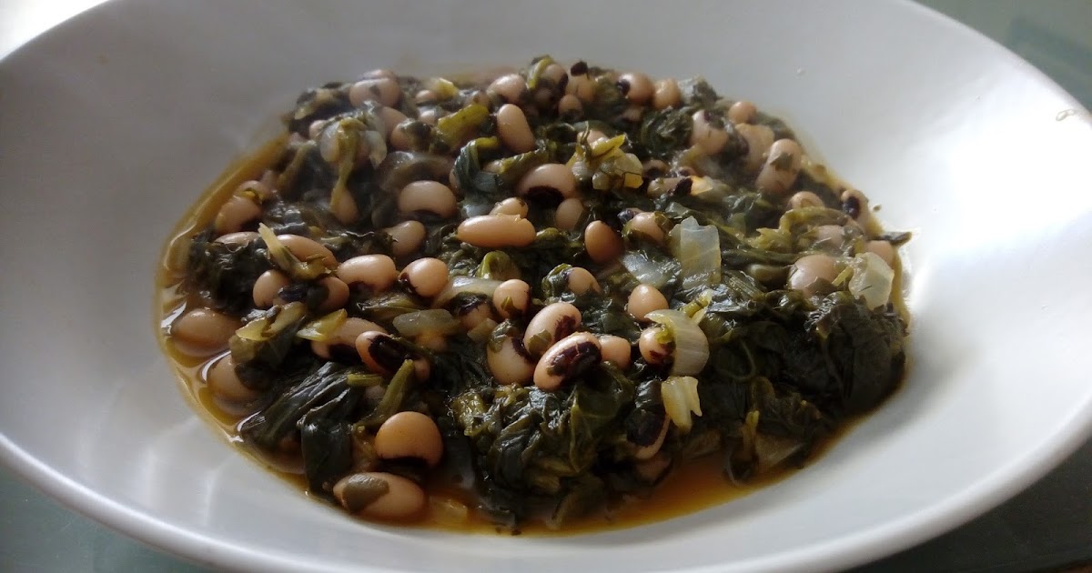 Hellenic "Recipes" Blackeyed beans with spinach