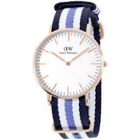Daniel Wellington Trinity White Dial Nylon Strap Ladies Watch Daniel Wellington Trinity White Dial Nylon Strap Ladies Watch