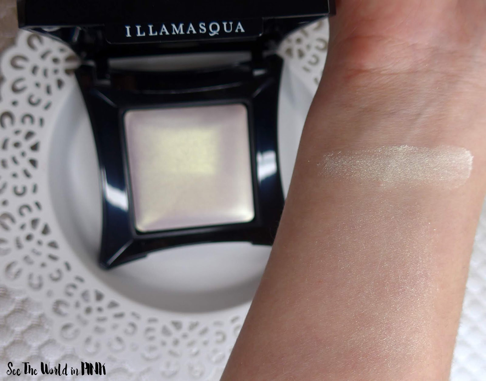 Illamasqua Beyond Powder Highlighter in "Deity" - Try-on and Review