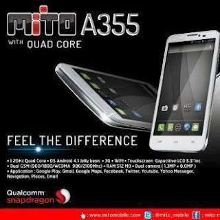 Mito A355, Ponsel Android Dual SIM