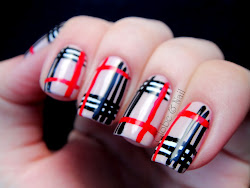burberry nails nail plaid forte freehand acrylic designs definitely