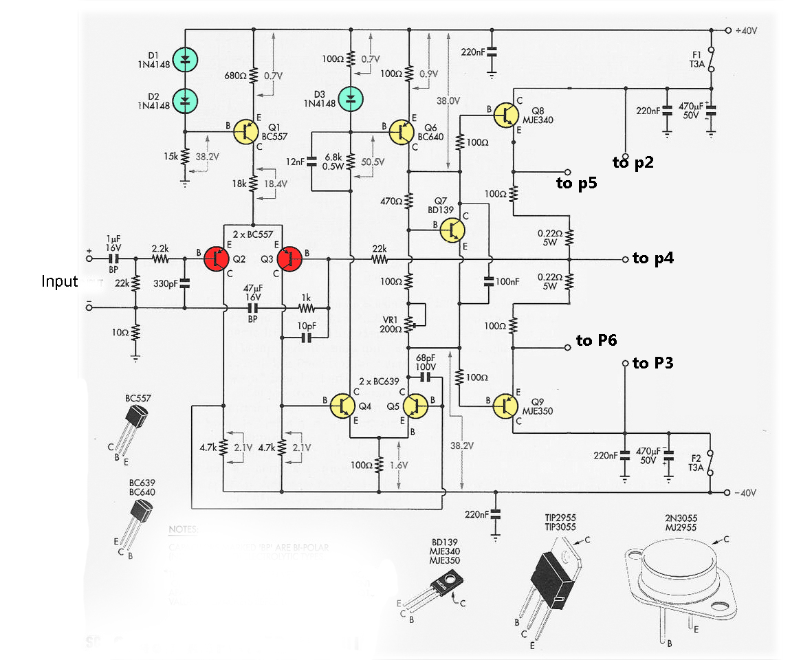 2N3055 MJ2955 Booster Transistor Circuit - Electronic Circuit