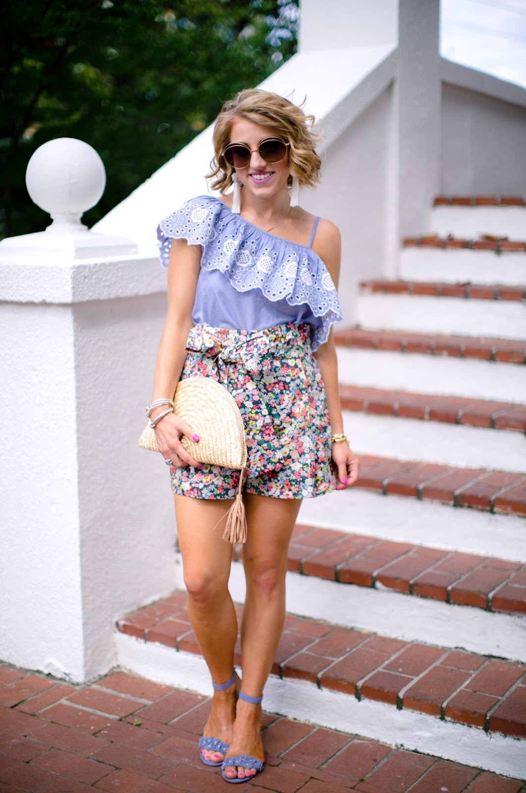 Something Delightful Floral High Waist Shorts